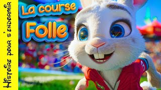 Histoire et conte pour enfants  livre audio lecture soir sendormir le lapin et la course folle [upl. by Burman923]