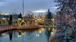 Timelapse at Iulius Town Gardens in Timisoara  Christmas festive season [upl. by Allegna]