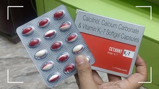 Calcitriol Calcium Carbonate amp Vitamin K27 Capsules Uses In Hindi  Cetjoint K27 Capsule In Hindi [upl. by Dreyer]