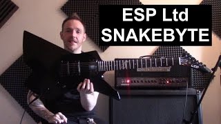 ESP Ltd James Hetfield Snakebyte Guitar review [upl. by Elleryt]