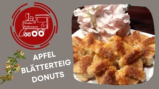 🍎🍎 APFEL  BLÄTTERTEIG  DONUTS 🍎🍎 [upl. by Anirat437]