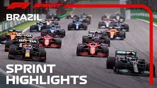 Sprint Highlights  2021 Brazilian Grand Prix  Cryptocom [upl. by Pleasant]