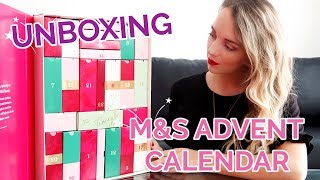 MARKS AND SPENCER ADVENT CALENDAR 2018 UNBOXING  PAULA HOLMES [upl. by Proudlove]