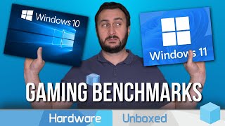 Windows 10 vs Windows 11 Gaming Benchmarks 7700X 7800X3D 12700K 14700K [upl. by Kachine759]