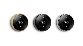 The Nest Smart Thermostat now comes in three new colors in black gold and silver [upl. by Seravart]