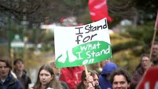 Students hold global climate change protests [upl. by Henri985]