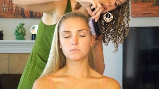 ☺ Relaxing Hair Brushing amp Scalp Massage Sounds Stress Relief  Whisper 3D Binaural ASMR Ear to Ear☺ [upl. by Aihsenat130]