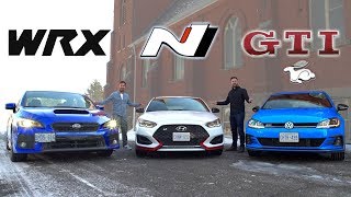 2019 Veloster N vs Golf GTI vs Subaru WRX  The 30K Question [upl. by Shanney810]