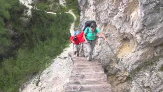 Trekking in the Dolomites DAY2  From Rifugio Locatelli to Rifugio Vallandro [upl. by Roach152]