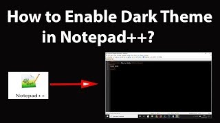 How to Enable Dark Theme in Notepad [upl. by Sadick]