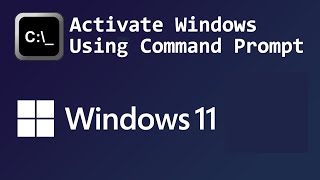 2024 How to Activate Windows 10 or 11 from Command Prompt [upl. by Barr]