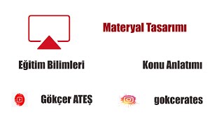 3 Eğitim Bilimleri  Materyal Tasarımı  Görsel Tasarım İlkeleri [upl. by Yahsal]