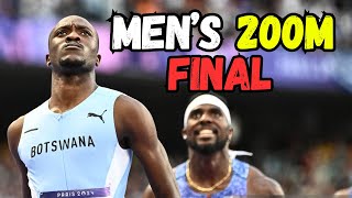 Letsile Tebogo SHOCKED Noah Lyles  200m FINAL Olympic Games Paris 2024 [upl. by Waugh]