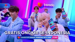 BELANJA BARENG SEVENTEEN DI LAZADA 1111 DISKON TERBESAR SATU HARI [upl. by Letnuahc]