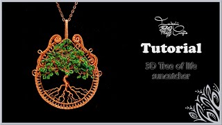 3D Tree of life  Norse symbol for the cycle of life [upl. by Anaahs]