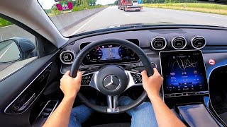 2022 Mercedes Benz C Class C200 W206  pov test drive [upl. by Bennion]