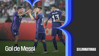 Gol de Messi  Perú 0  1 Argentina  Eliminatorias Sudamericanas para el Mundial 2026 [upl. by Macknair]