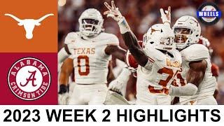 11 Texas vs 3 Alabama Highlights  College Football Week 2  2023 College Football Highlights [upl. by Calan]