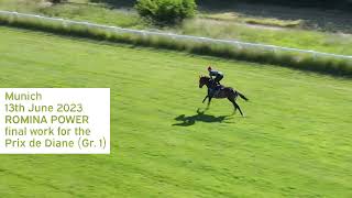 13062023 – ROMINA POWER – Final work for the Prix de Diane Gr 1 [upl. by Hanah792]