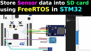 Store data into SD CARD  FreeRTOS  STM32  ADC  DHT [upl. by Caye]