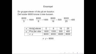 Omvendt proporsjonalitet [upl. by Penny810]