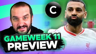 BEST CAPTAIN 🚨  FPL GAMEWEEK 11 PREVIEW  Fantasy Premier League Tips 202425 [upl. by Aleciram321]