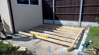 How to easily create a level shed floor on uneven concrete [upl. by Steiner]