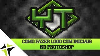 Como Fazer LogoTipo Com Suas Iniciais No Photoshop [upl. by Bindman]