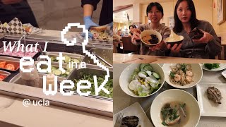 What I Eat In A Week UCLA  1 college dining hall food trucks etc [upl. by Heigho]