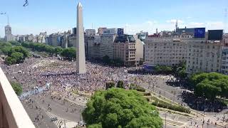 Argentina campeón del mundo último penal el gran estallido final desde el obelisco [upl. by Arihsak]