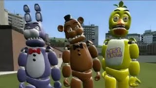 GMOD FNAF Unwithered Animatronics Models by ResidenEvilFanLover [upl. by Aynwat564]