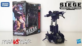 Transformers Siege Leader Class Shockwave War For Cybertron Review [upl. by Asena]