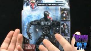 Toy Spot  Marvel Legends Spiderman quotSandman Seriesquot Venom [upl. by Enelym]