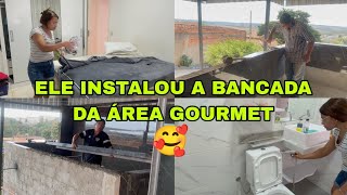 BANCADA INSTALADA FICOU MUITO BOM TIVE QUE PEGAR O QUANTO DELE DE JEITOcantinho da Malu [upl. by Aliab]