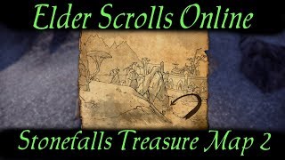 Stonefalls Treasure Map 2 Elder Scrolls Online ESO [upl. by Terri649]