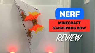 NERF Minecraft SABREWING BOW  Full Review  Firing Demo  FPS Test Bow Or Blaster nerfreview [upl. by Rekab]