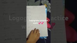 logograms practice work 🌸🌸 [upl. by Ceevah]