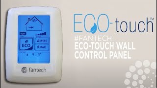 ECOTouch Wall Control Panel for your Fresh Air Appliance HERV fantech [upl. by Yklam637]