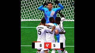 Courtois saved in final moment in FC25☠️🧤 eafcmobile fifamobile shorts fifa22 [upl. by Aloek]