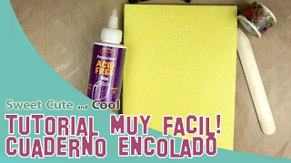 😍Tutorial Fácil Encuadernación con Cola Sin Máquinas y Sin Coser🙃 [upl. by Sandro]