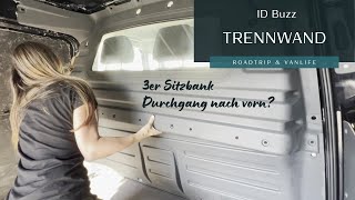 Trennwand ausbauen im Campervan  ID Buzz mit 3er Sitzbank amp dennoch Durchgang nach vorn [upl. by Pelligrini]