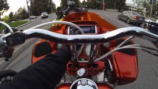 Harley bagger wheelies [upl. by Airol]