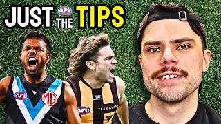 AFL Semi Final Predictions  JUST THE TIPS [upl. by Kcirrek652]