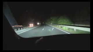 Nissan Qashqai J12 Matrix LED Adaptive High Beam  Adaptive LED Headlight In Action  4K [upl. by Dominus]