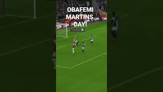 Obafemi Martins cup winning goal VS Arsenal Carling Cup Final 2011Birmingham City win 21 KRO [upl. by Girardi]