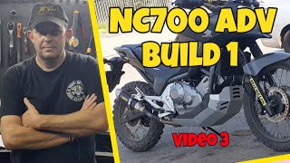 Honda NC700 Adventure Part 3  Front Suspension and triple clamp installation [upl. by Markowitz]