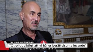 Micael Bindefeld om Förintelsens minnesdag quotViktigare nu än någonsinquot  Nyheterna TV4 [upl. by Ynez587]