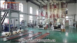 Production process of biodegradable plastic bags manufacturer in China [upl. by Einaffit691]