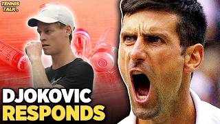 Djokovic Speaks Out about Sinners Failed Drug Tests  Tennis News [upl. by Antonio32]