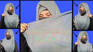 Without inner cap Easy Georgette hijab style  জর্জেট হিজাব পড়ার সহজ উপায়  AIZAA ❤️ [upl. by Nulubez]